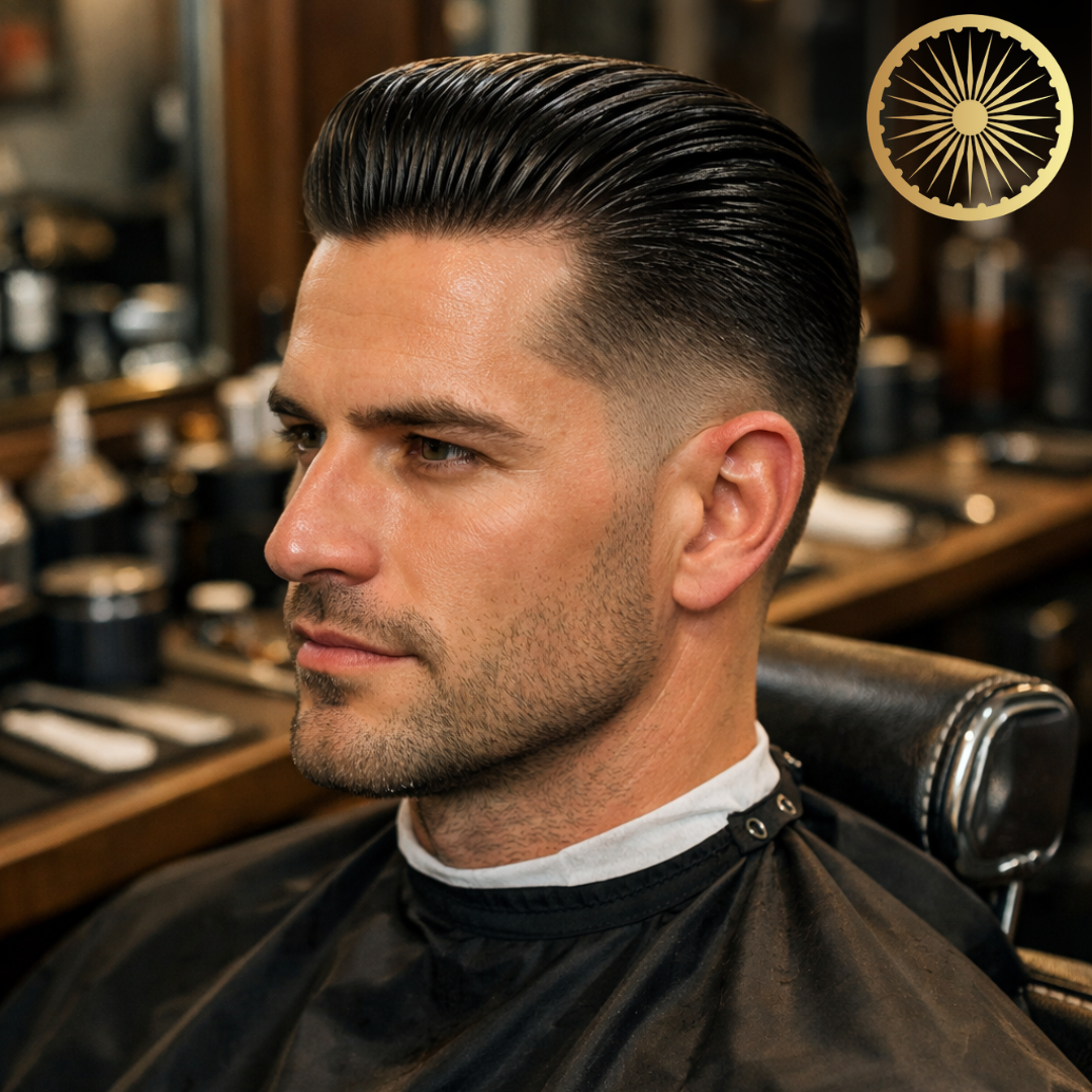 slick back fade haircut Sunnyvale